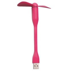 Mini ventilator portabil USB, flexibil Techsuit TUF1, roz
