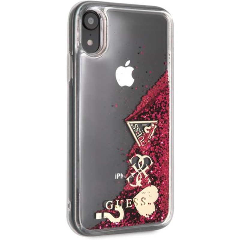 Bumper iPhone XR Guess Liquid Glitter- Red GUHCI61GLHFLRA