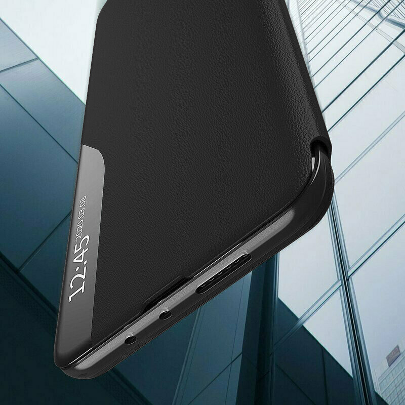 Husa Xiaomi 17T Eco Leather View flip tip carte, negru
