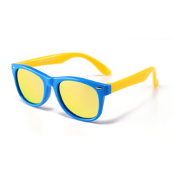 Ochelari de soare pentru copii Techsuit D802, galben / albastru