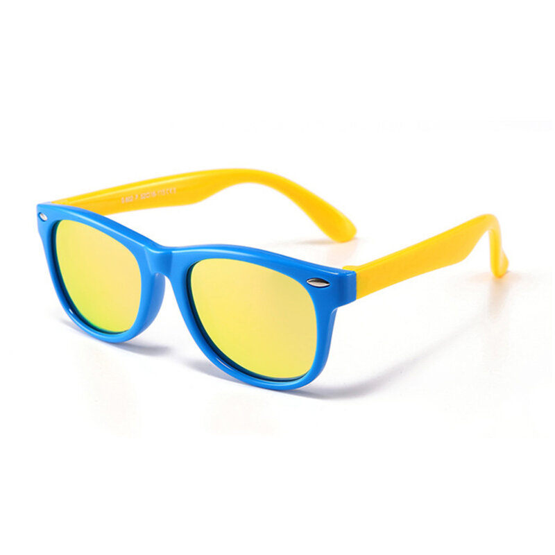 Ochelari de soare pentru copii Techsuit D802, galben / albastru