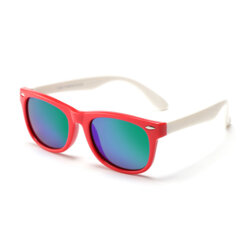 Ochelari de soare pentru copii Techsuit D802, rosu/alb/verde