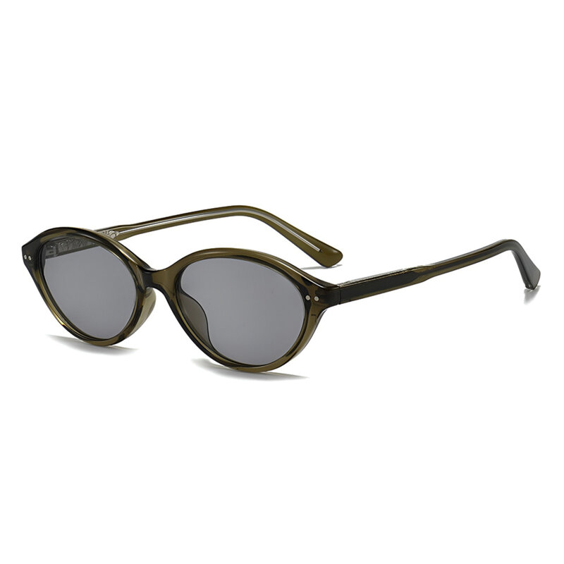 Ochelari de soare ovali, retro-moderni Techsuit 99034, verde