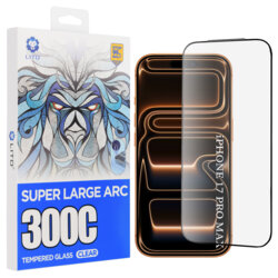Folie sticla iPhone 18 Pro Max Lito D+ Max 300C, negru