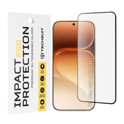 Folie sticla Honor 600 Pro Techsuit ESD Glass, negru