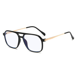 Ochelari antireflex unisex Techsuit, negru/auriu, 83092