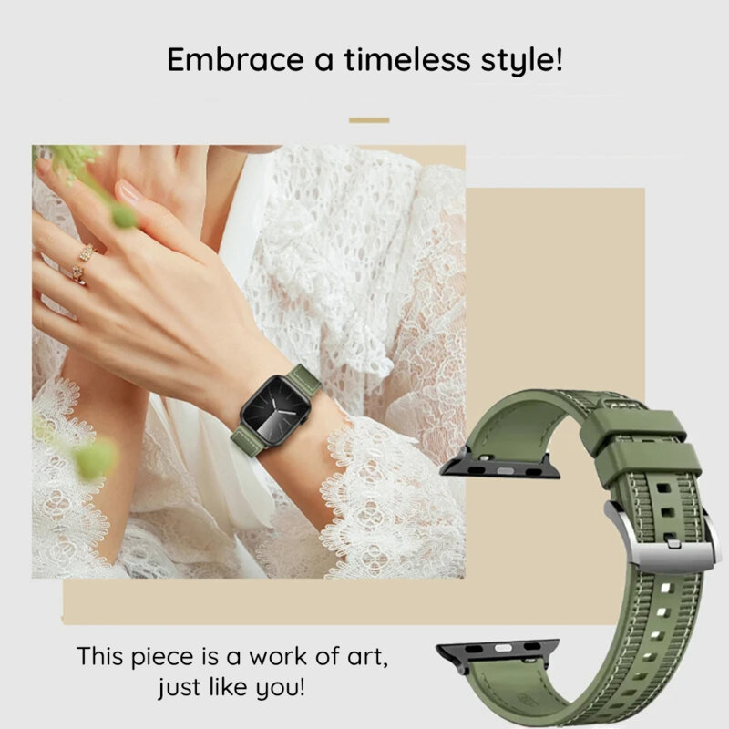 Curea Honor Watch 6 Techsuit, verde, W051