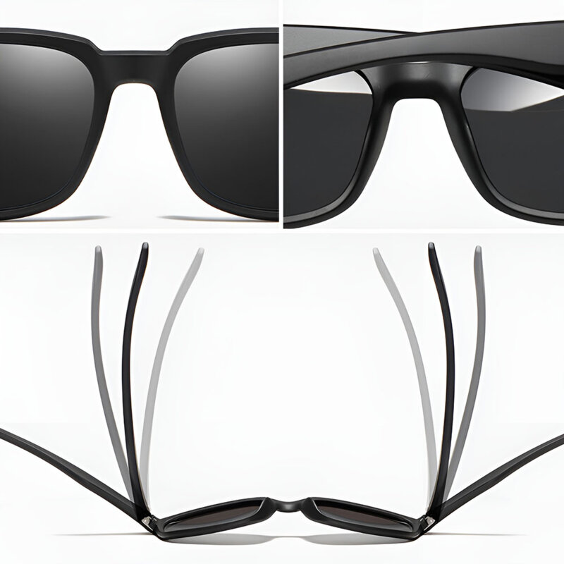 Ochelari soare barbati polarizati Techsuit, negru mat/gri, MM101