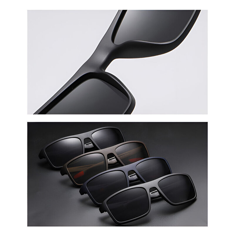 Ochelari soare barbati polarizati Techsuit, negru mat/gri, MM101