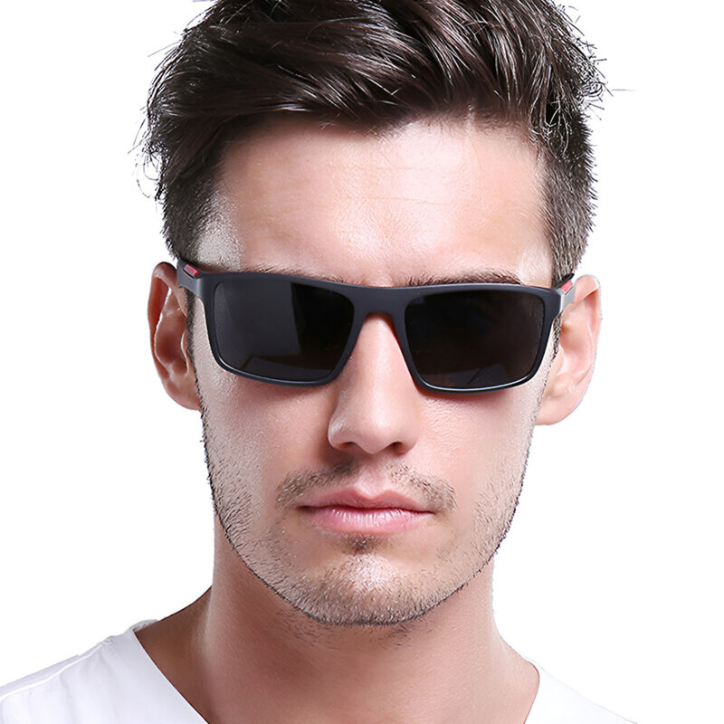 Ochelari soare barbati polarizati Techsuit, negru mat/gri, MM101