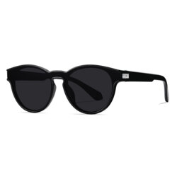 Ochelari soare rotunzi polarizati unisex Techsuit, negru, TR7545