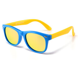 Ochelari de soare pentru copii Techsuit D802, galben / albastru