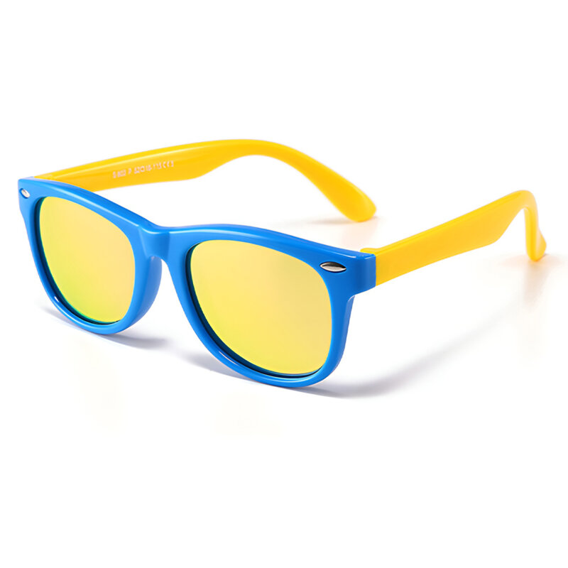Ochelari de soare pentru copii Techsuit D802, galben / albastru