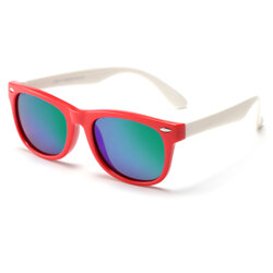 Ochelari de soare pentru copii Techsuit D802, rosu/alb/verde