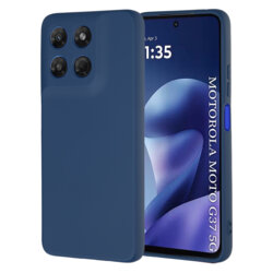 Husa silicon Motorola Moto G37 Techsuit SoftFlex, bleumarin
