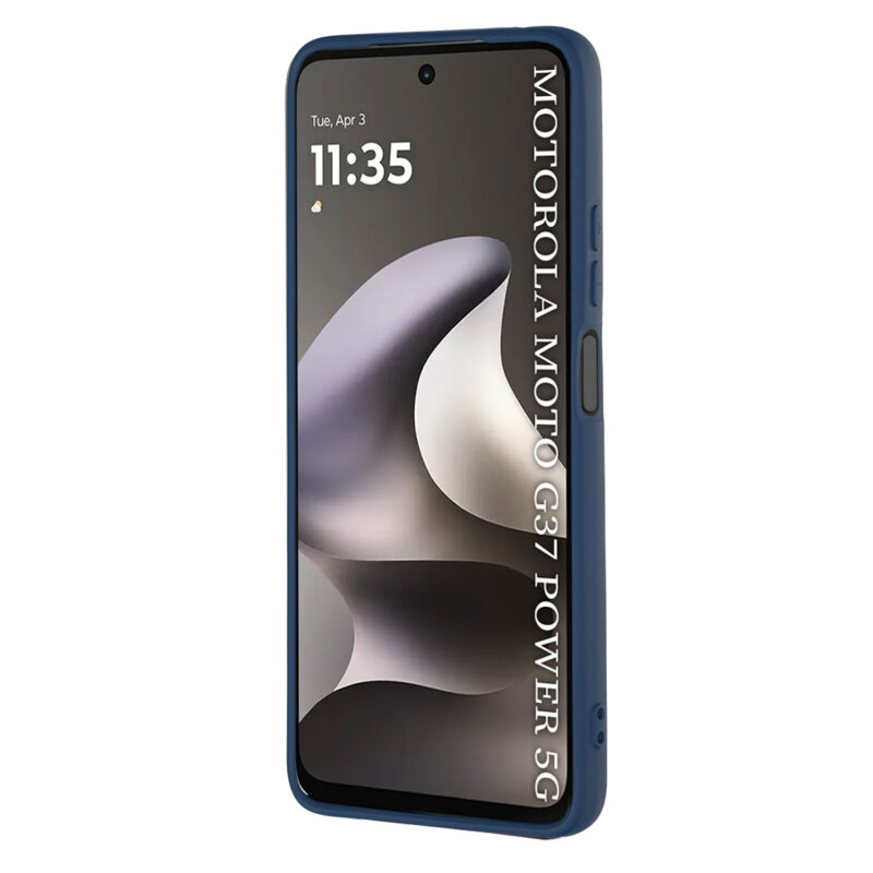 Husa silicon Motorola Moto G37 Power Techsuit SoftFlex, bleumarin