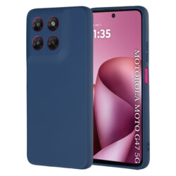 Husa silicon Motorola Moto G47 Techsuit SoftFlex, bleumarin