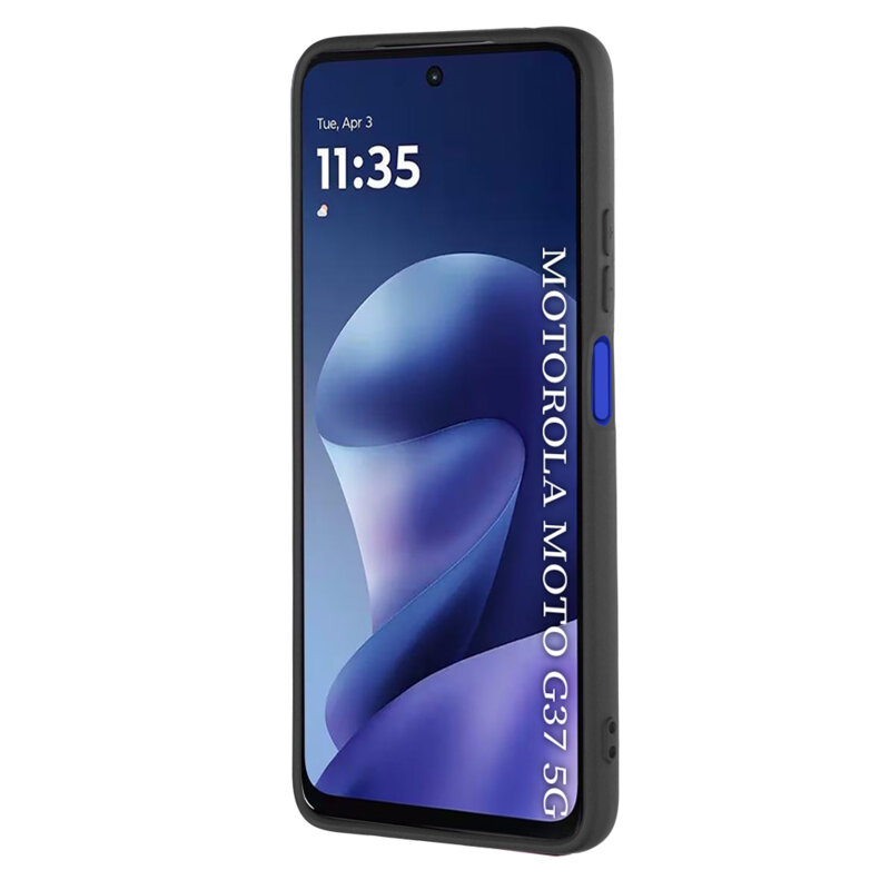 Husa silicon Motorola Moto G37 Techsuit SoftFlex, negru
