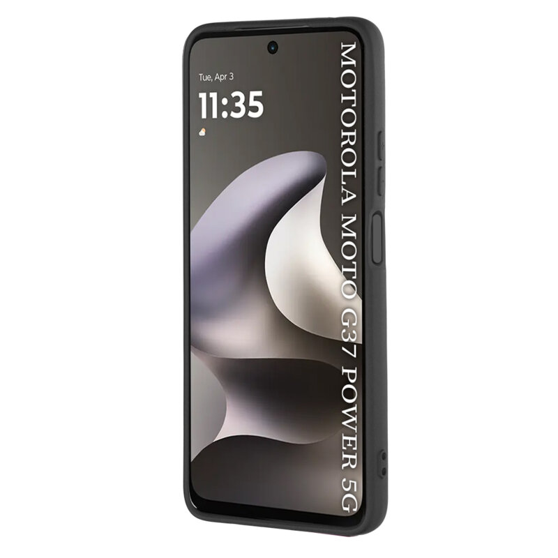 Husa silicon Motorola Moto G37 Power Techsuit SoftFlex, negru