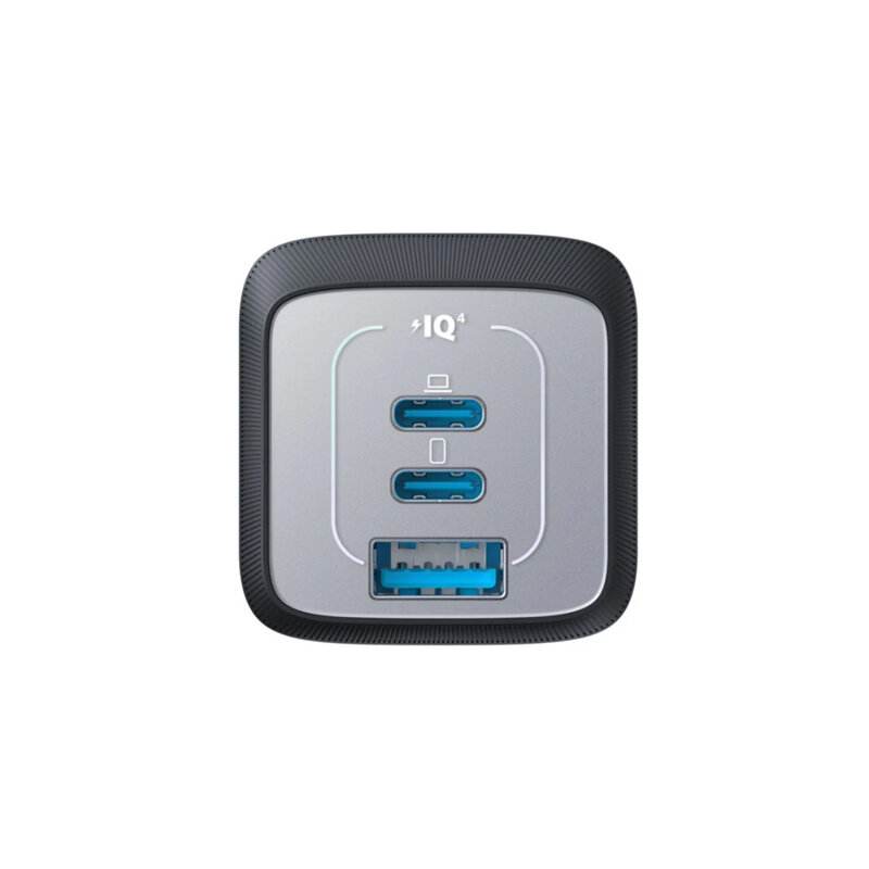 Incarcator de priza GaN 67W, 2x Type-C, USB Anker Prime, gri