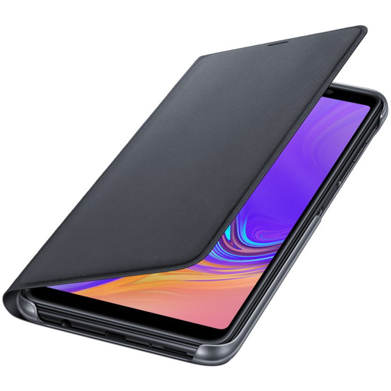 Husa Originala Samsung Galaxy A7 2018 Flip Wallet Black