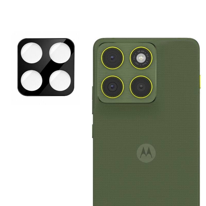 Folie camera Motorola Edge 70 Techsuit Full Glass, negru
