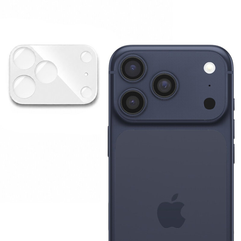 Folie camera iPhone 17 Pro Techsuit Full Glass, argintiu