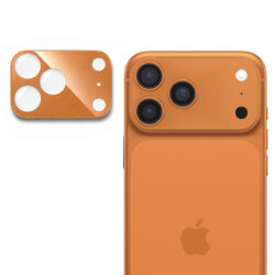 Folie camera iPhone 17 Pro Max Techsuit Full Glass, portocaliu
