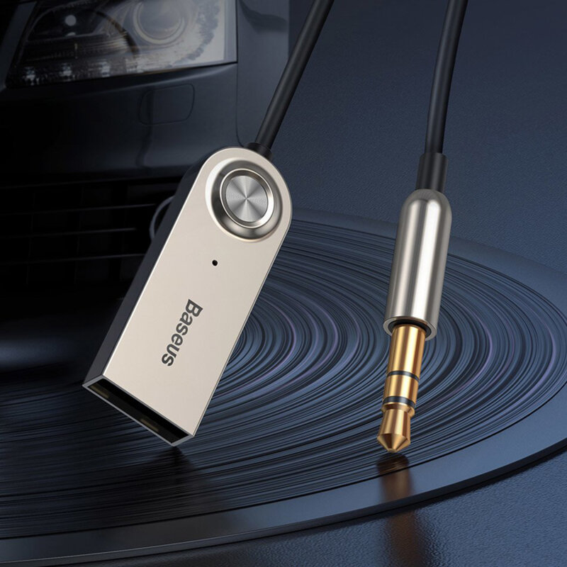 Adaptor audio Bluetooth, Jack, Baseus, negru, CABA01-01
