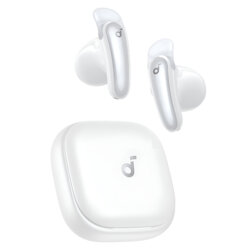Casti Bluetooth 6.1, ANC, LDAC, AI mic Anker Liberty Buds, alb