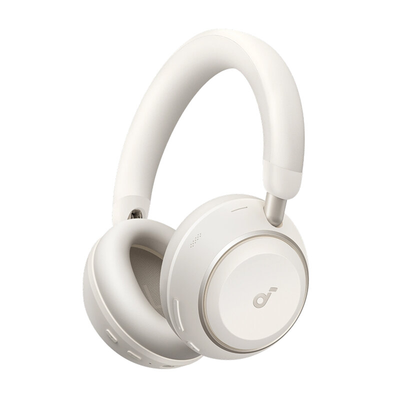 Casti de calatorit Noise Cancelling, Hi-Res Anker Space 2, alb