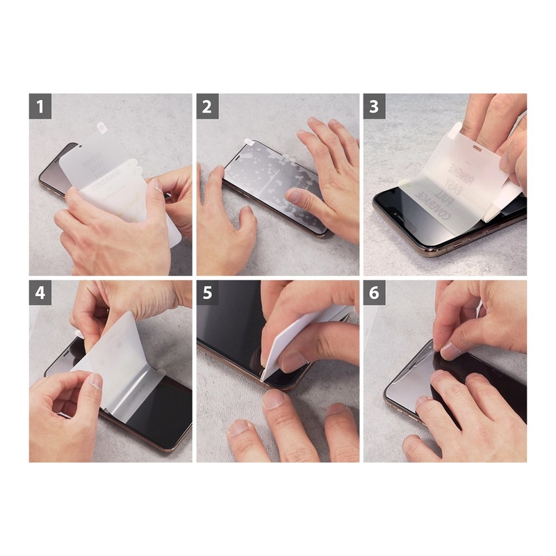 Folie Protectie FullCover iPhone X, iPhone 10 Ringke Dual Easy (2 Pack) - Clear