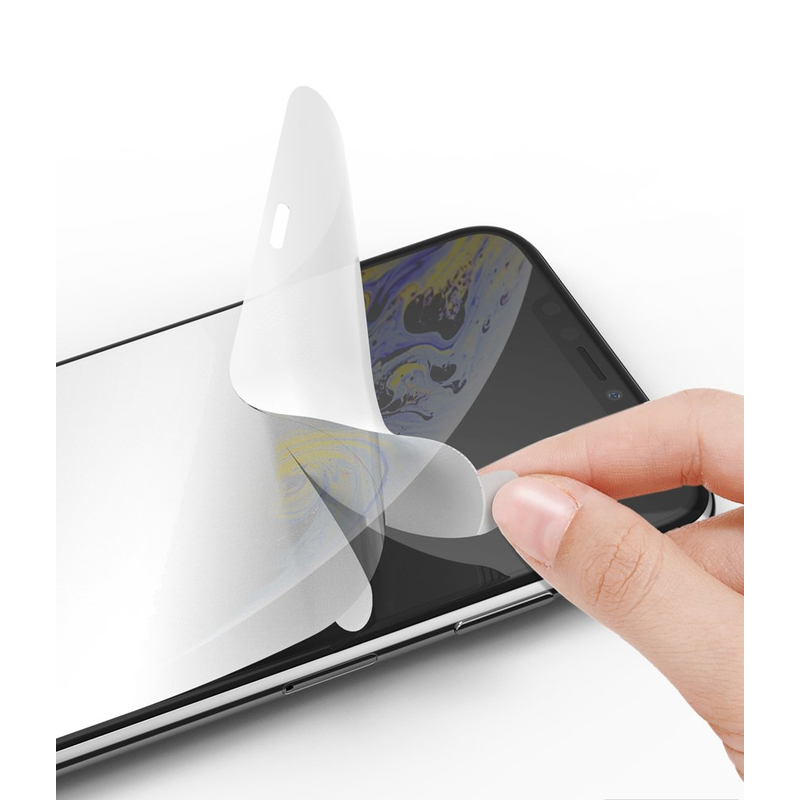 Folie Protectie FullCover iPhone X, iPhone 10 Ringke Dual Easy (2 Pack) - Clear