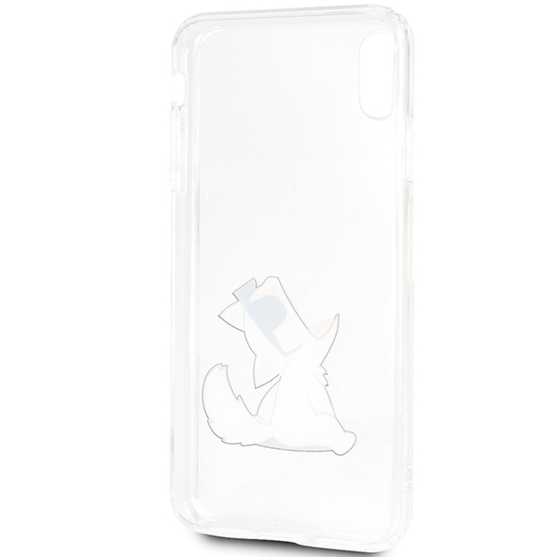 Bumper iPhone XS Max Karl Lagerfeld Choupette Fun - Transparent KLHCI65CFNRC