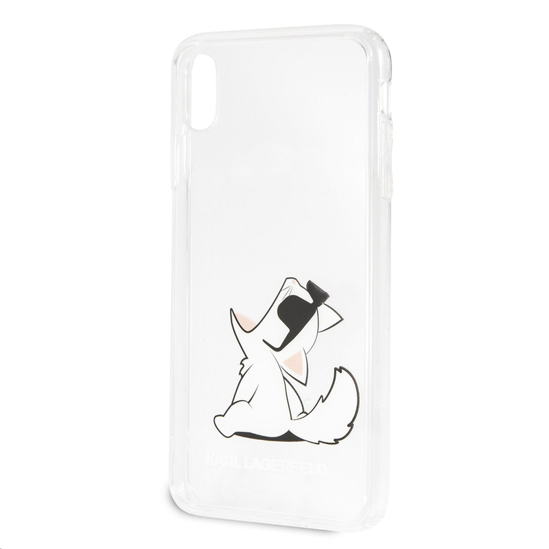Bumper iPhone XS Max Karl Lagerfeld Choupette Fun - Transparent KLHCI65CFNRC