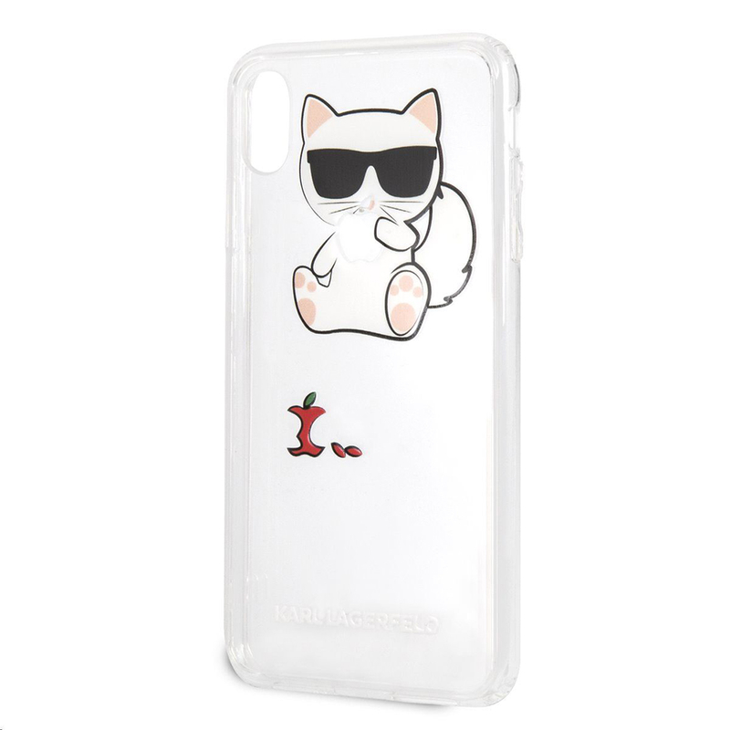Bumper iPhone XS Max Karl Lagerfeld Choupette Fun - Transparent KLHCI65CFA
