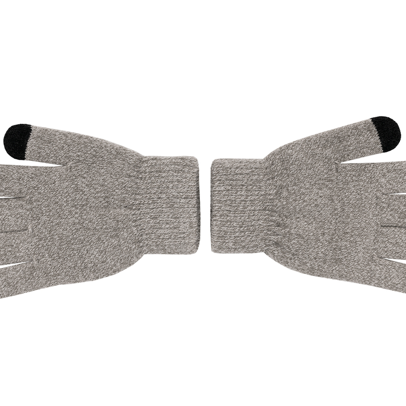 Manusi touchscreen barbati, Acrylic Fiber, acrilic, alb