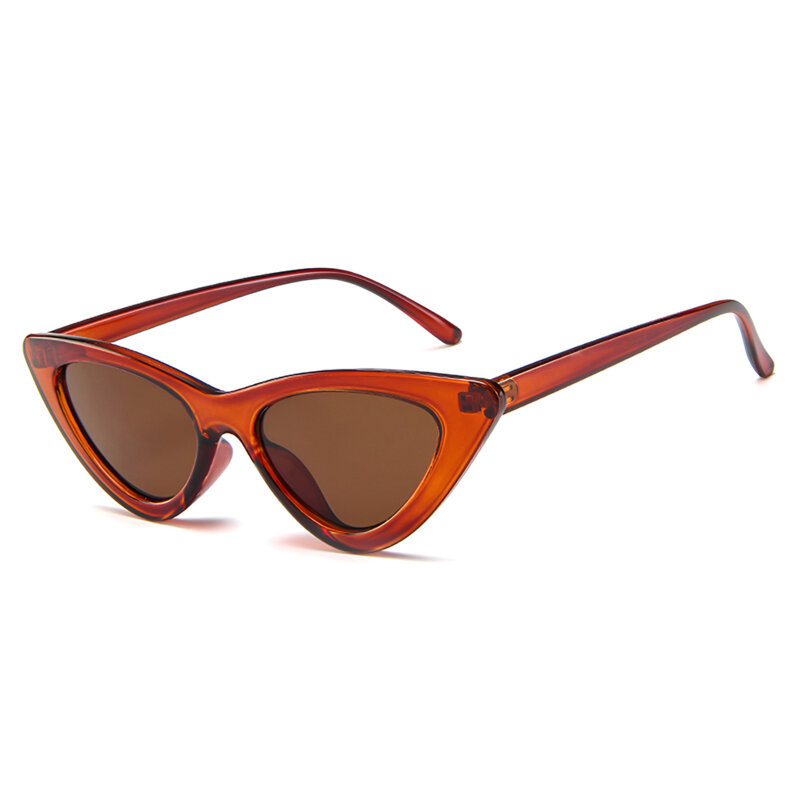Ochelari de soare triunghiulari dama Techsuit, maro, 5040