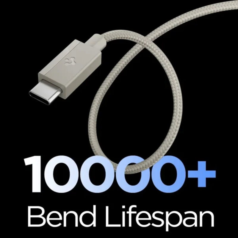 Cablu Type-C Fast Charge Spigen, 60W, natural titanium, EB6015CC