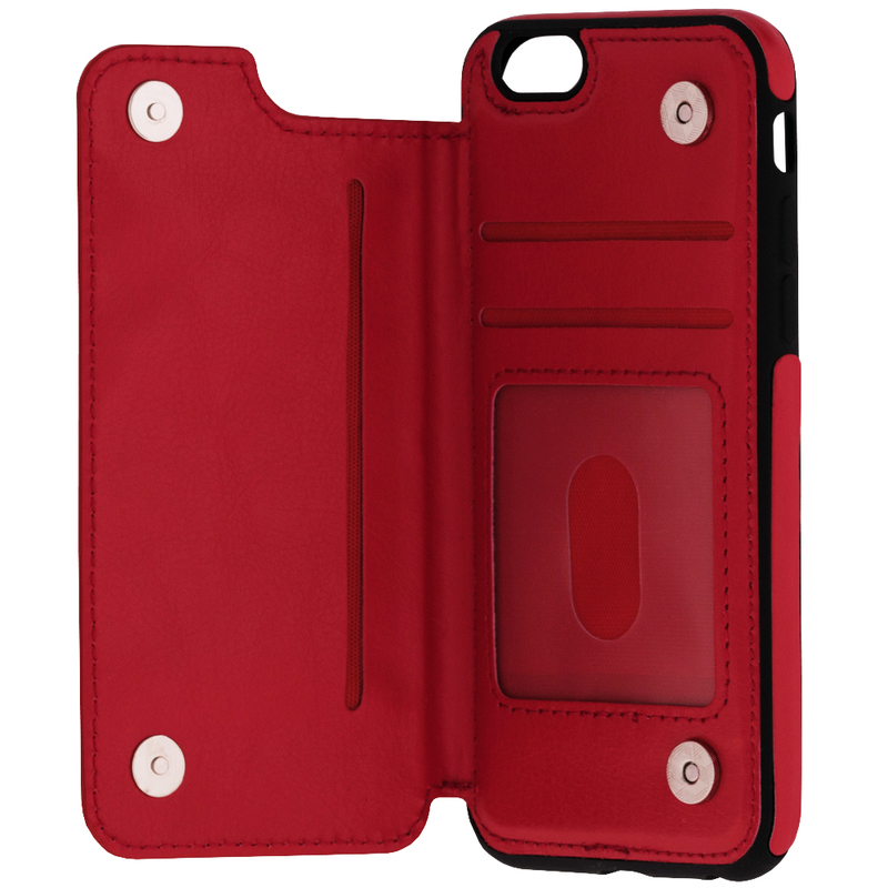 Bumper iPhone 6 / 6S Mobster Wallet - Rosu