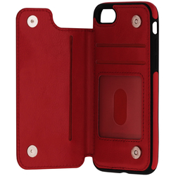 Bumper iPhone 8 Mobster Wallet - Rosu