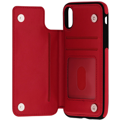 Bumper iPhone XS Mobster Wallet - Rosu