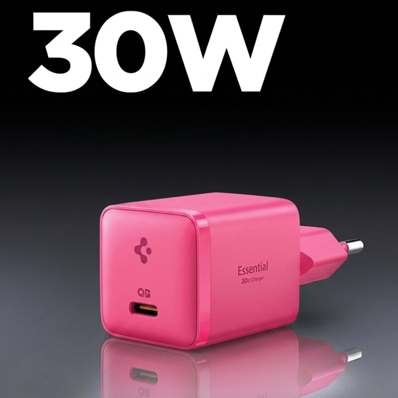 Incarcator priza Type-C, 30W Spigen, roz, EE301EU