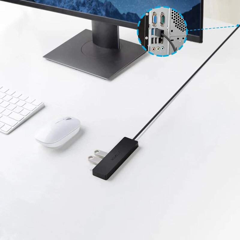 Hub 4IN1 USB3.0, transfer date 5Gbps Anker, negru