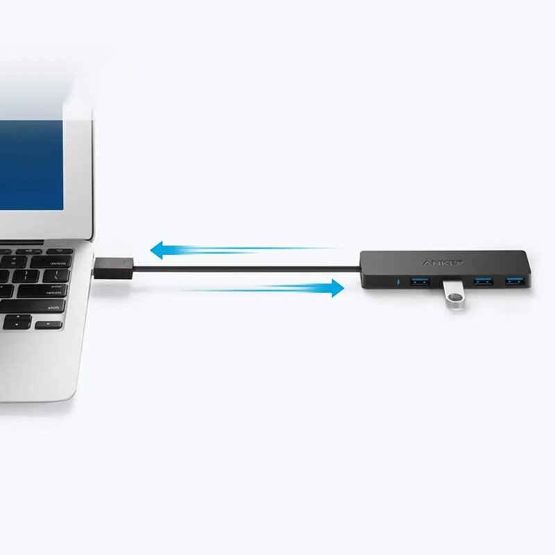 Hub 4IN1 USB3.0, transfer date 5Gbps Anker, negru