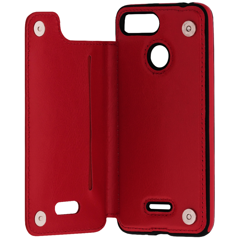 Bumper Xiaomi Redmi 6 Mobster Wallet - Rosu