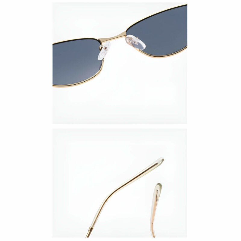 Ochelari cat eye premium, rama metalica Techsuit 622, negru