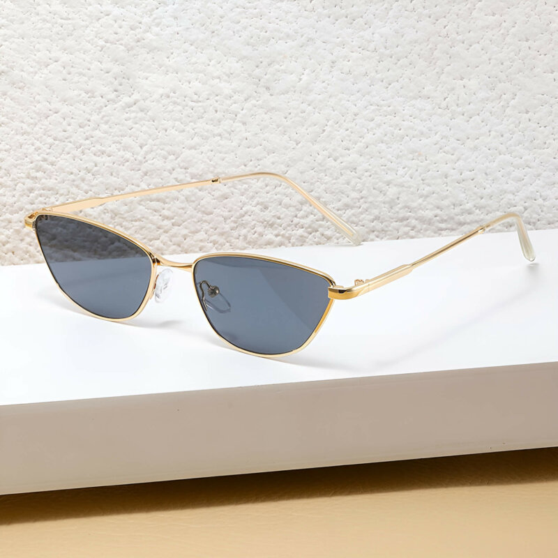 Ochelari cat eye premium, rama metalica Techsuit 622, negru