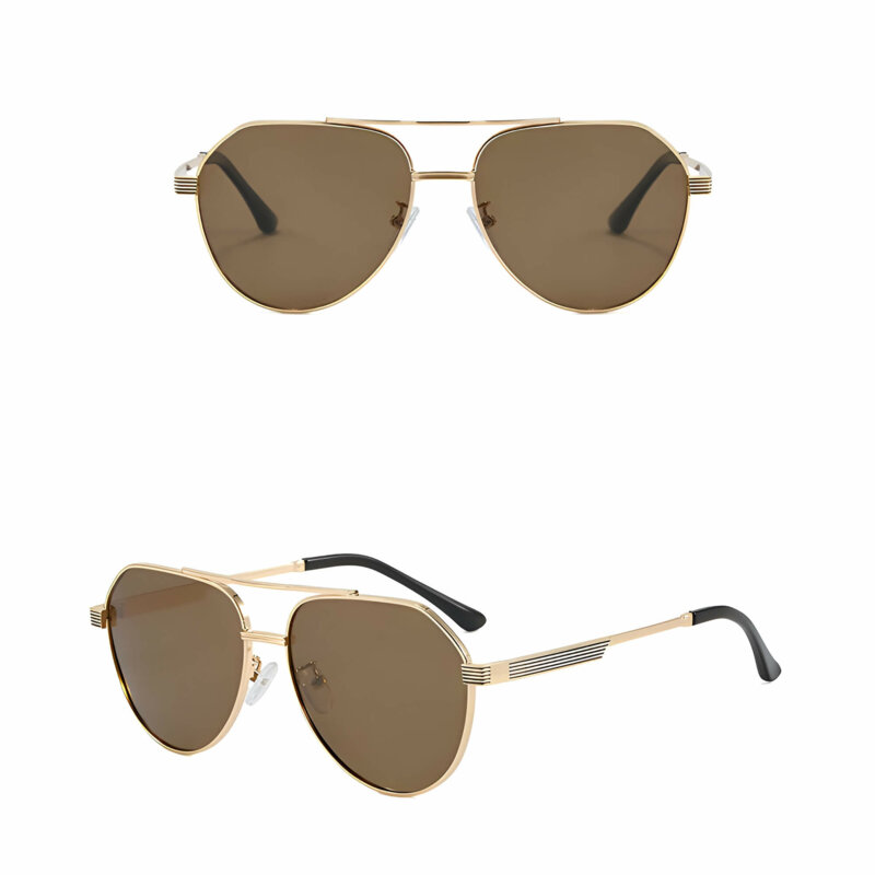 Ochelari premium polarizati aviator, unisex Techsuit 8622, auriu