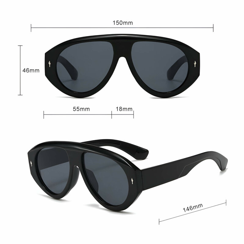 Ochelari de dama premium retro aviator Techsuit 3991, Safari